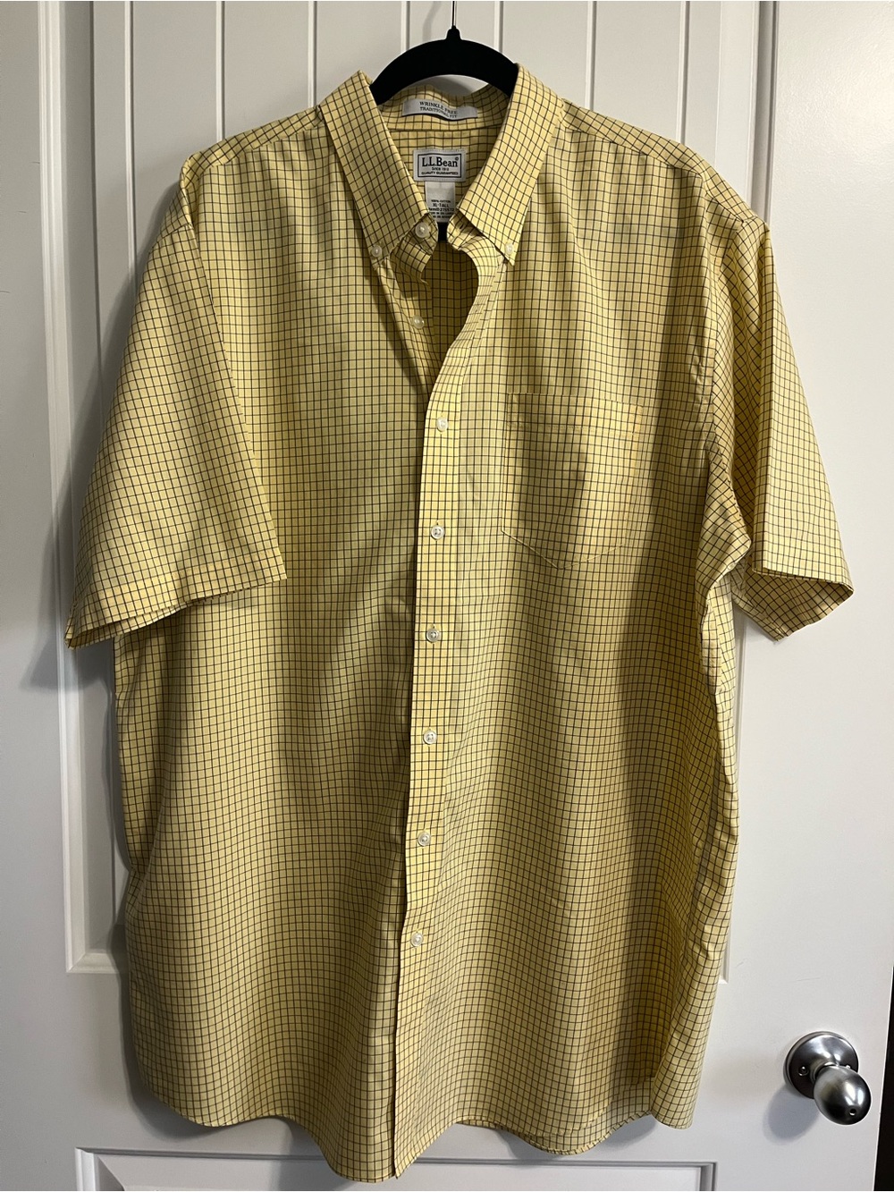 LL Bean Men’s Button Down Size XL Tall Traditional Fit Wrinkle Free 100% Cotton